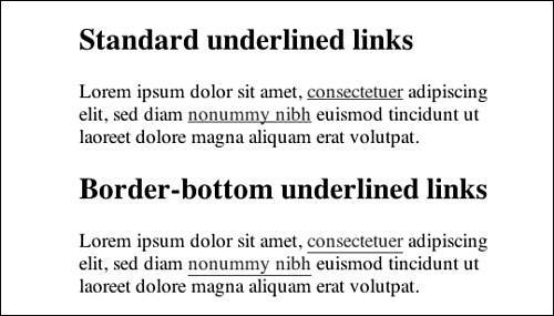 Removing Underlines and Applying Borders