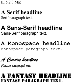 Specifying Fonts in CSS